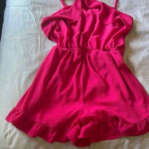 Halter shorts romper